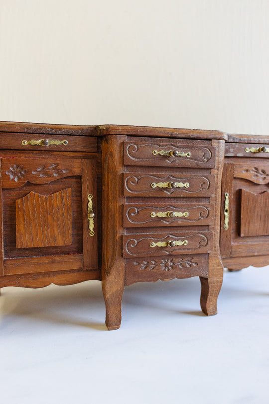 vintage french "petit meuble" Louis XV style jewelry box