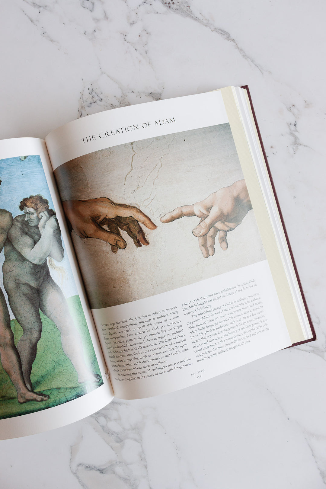 "Michelangelo: the complete sculpture, painting, architecture" vintage coffee table book