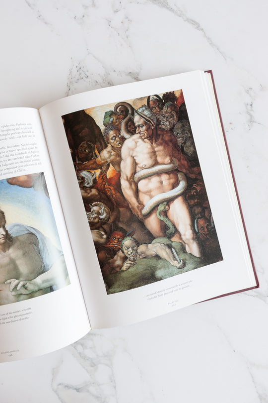 "Michelangelo: the complete sculpture, painting, architecture" vintage coffee table book