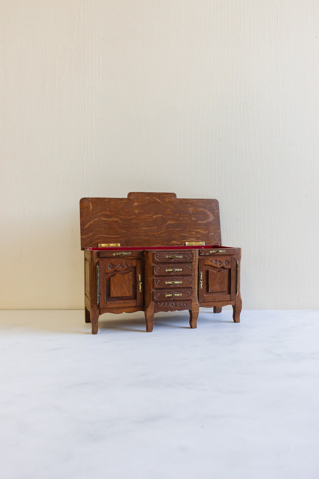 vintage french "petit meuble" Louis XV style jewelry box