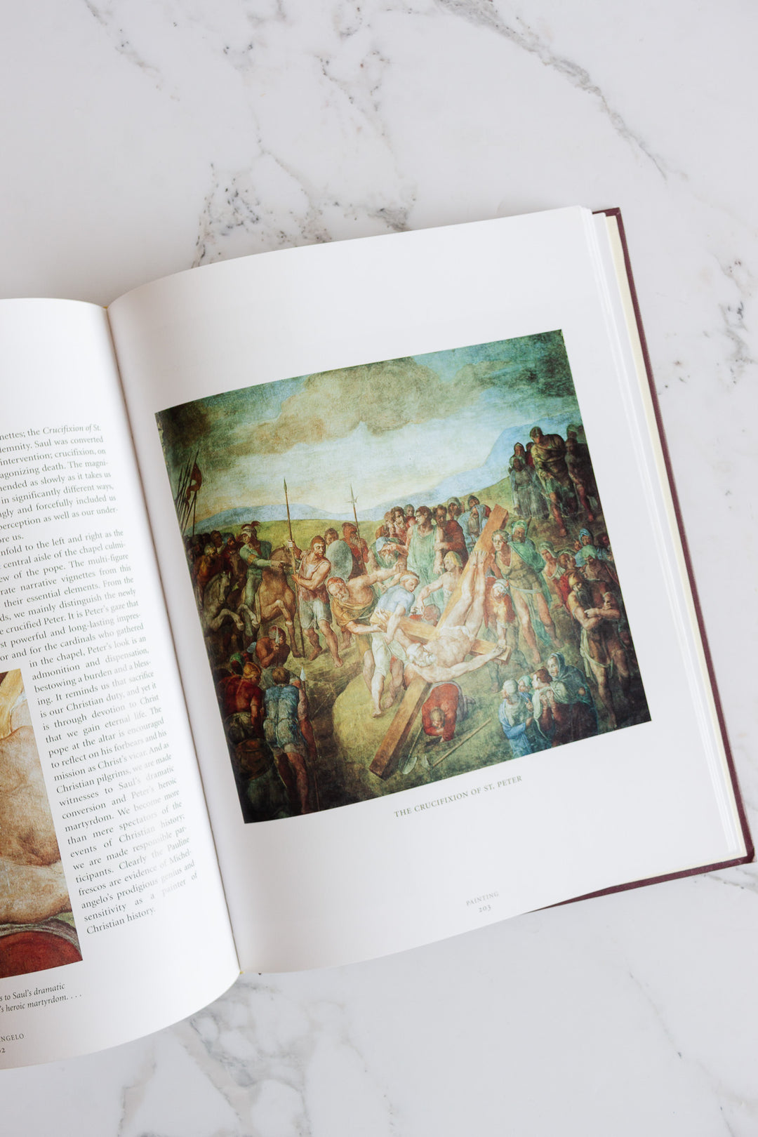 "Michelangelo: the complete sculpture, painting, architecture" vintage coffee table book