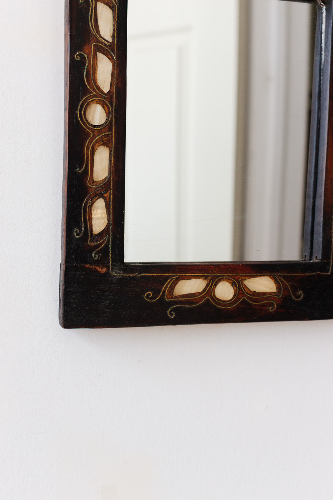 antique Moroccan inlay mirror ii