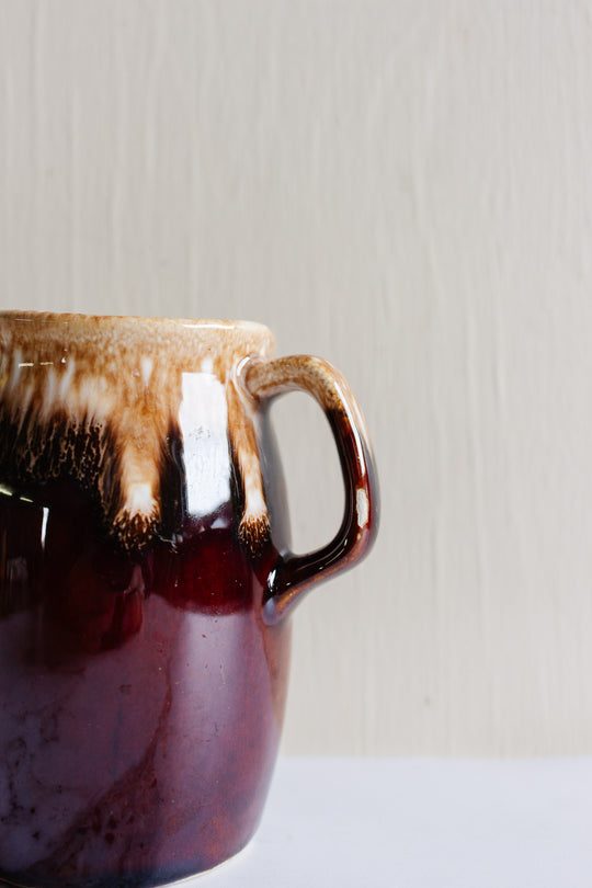 midcentury french glazed pitcher