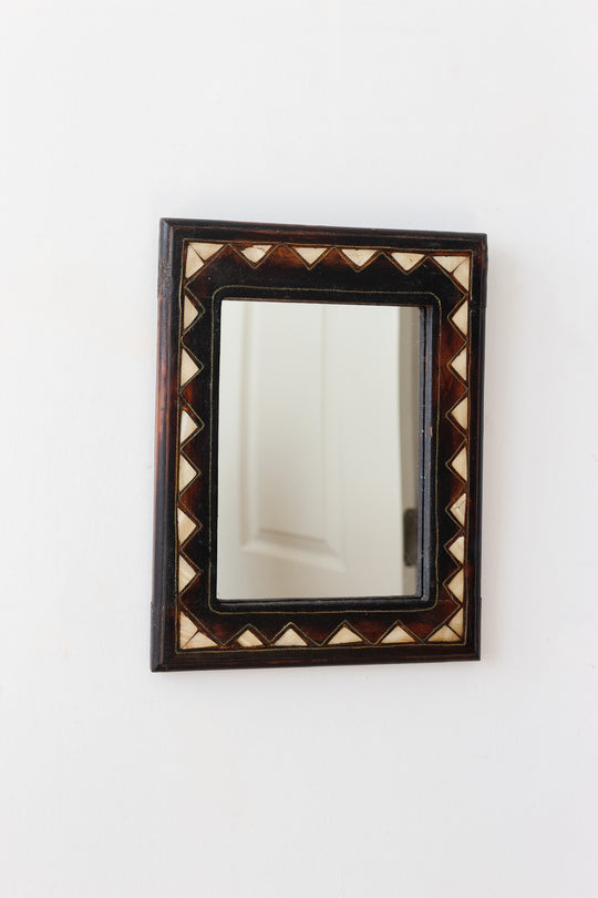 antique Moroccan inlay mirror i