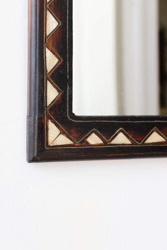 antique Moroccan inlay mirror i