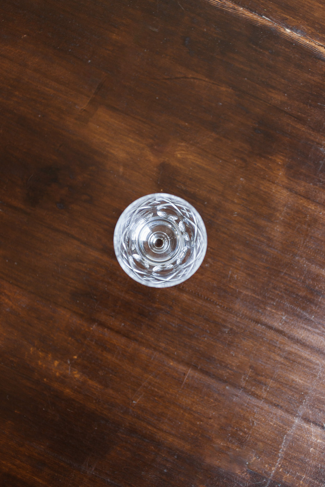 vintage royal doulton Georgian crystal cordial glasses, set of 4