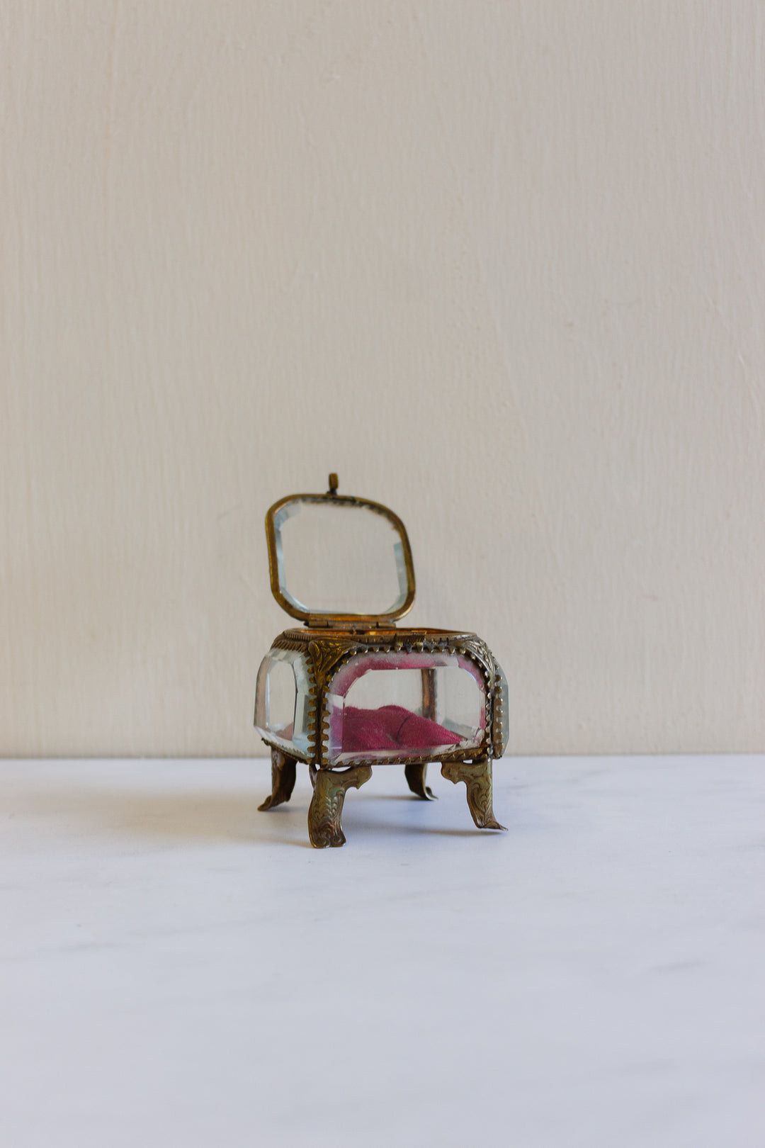 antique french brass and ormolou bijoux casket