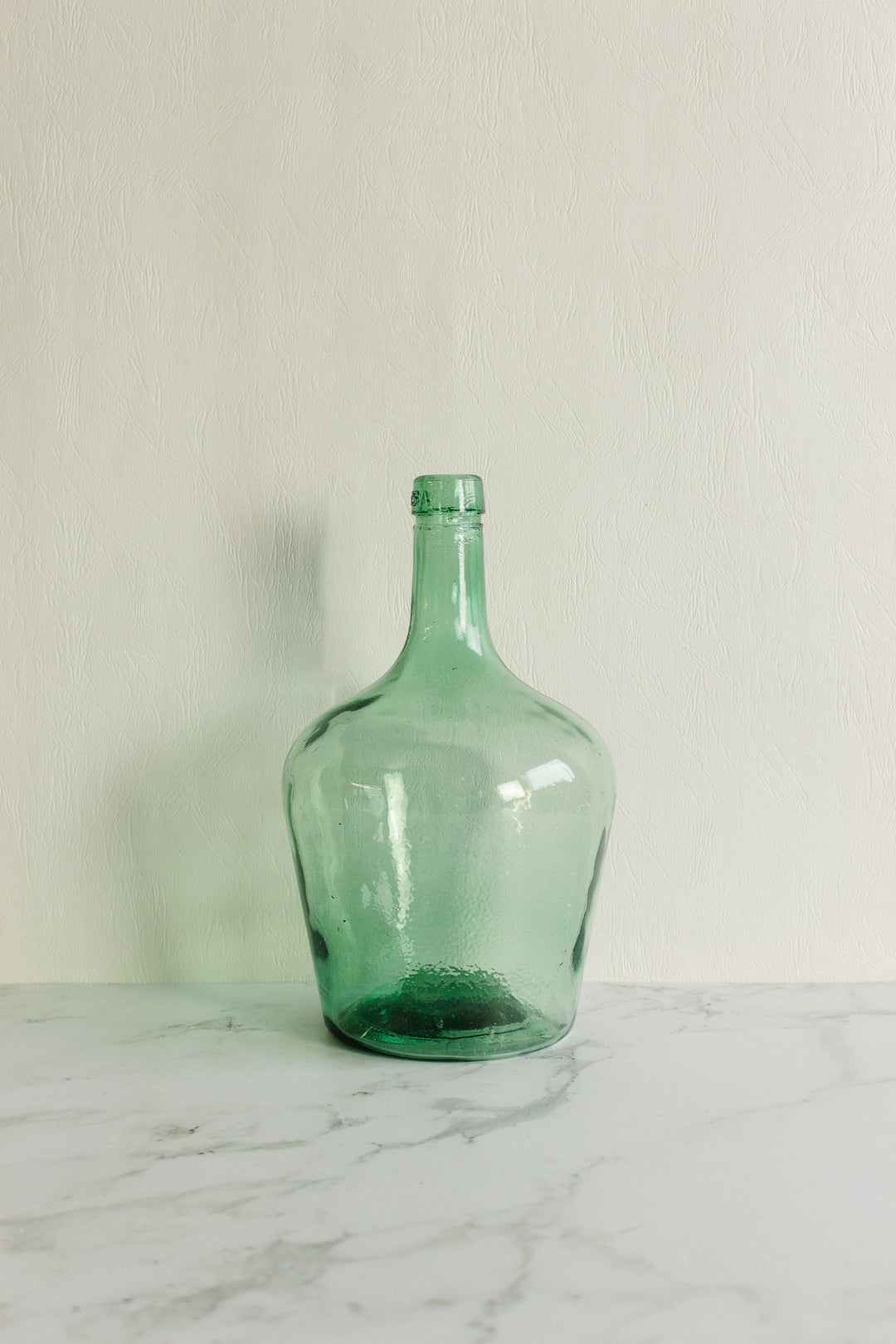 antique french hand blown demijohn