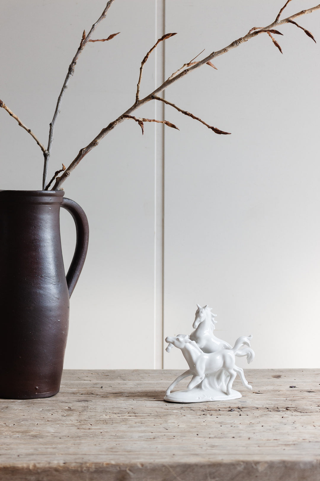 vintage porzellanfabrik carl scheidig horse statue