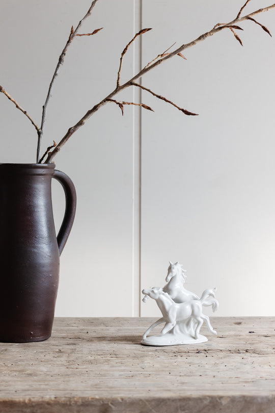 vintage porzellanfabrik carl scheidig horse statue