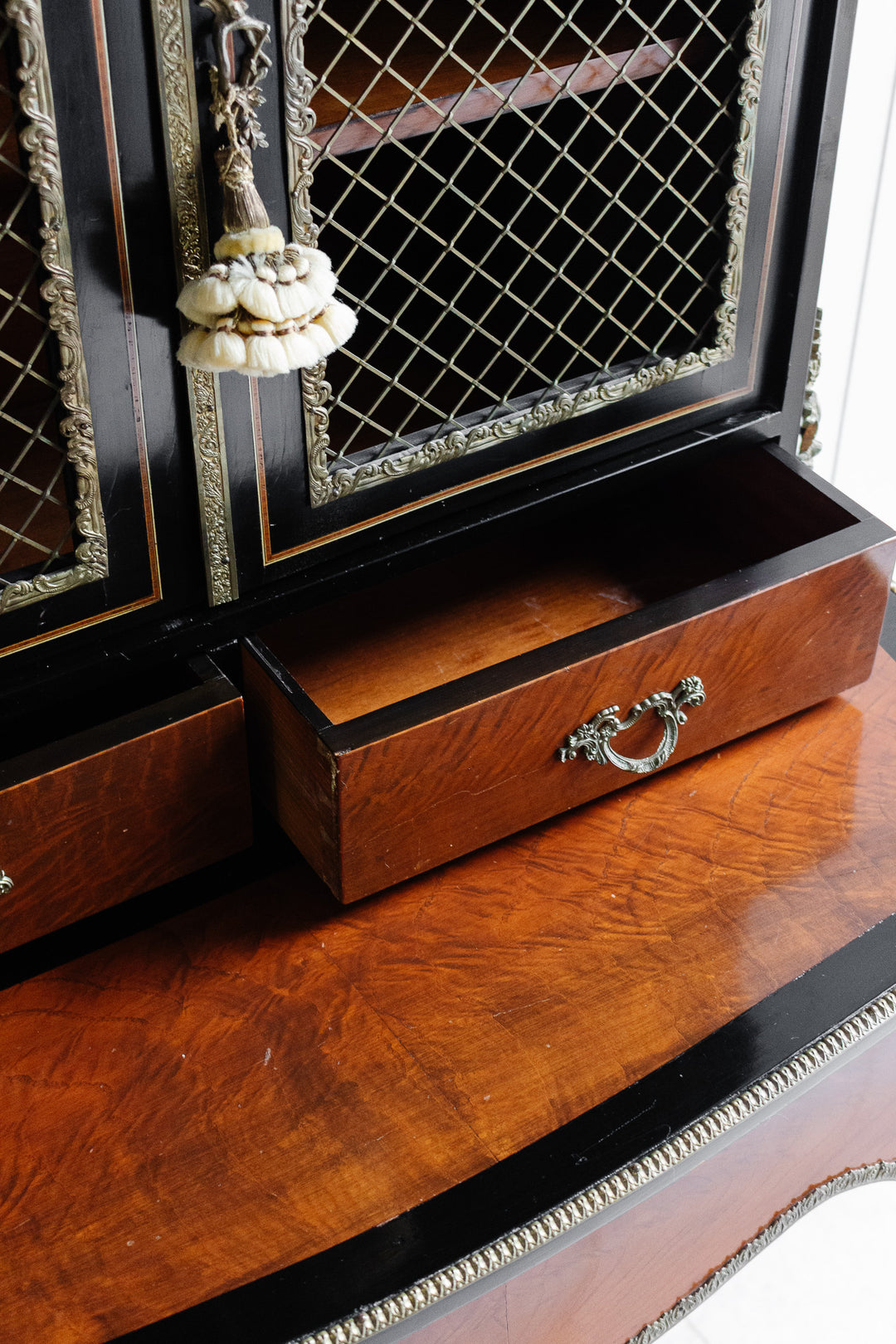 antique French Napoleon III period Bonheur du Jour writing table
