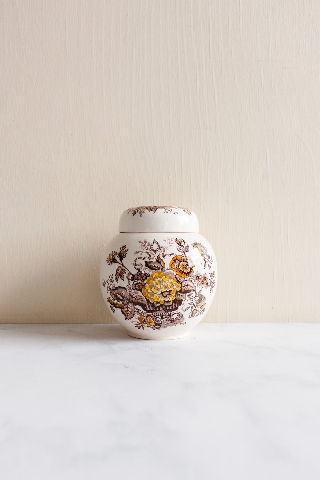 antique Mason's ironstone ginger jar