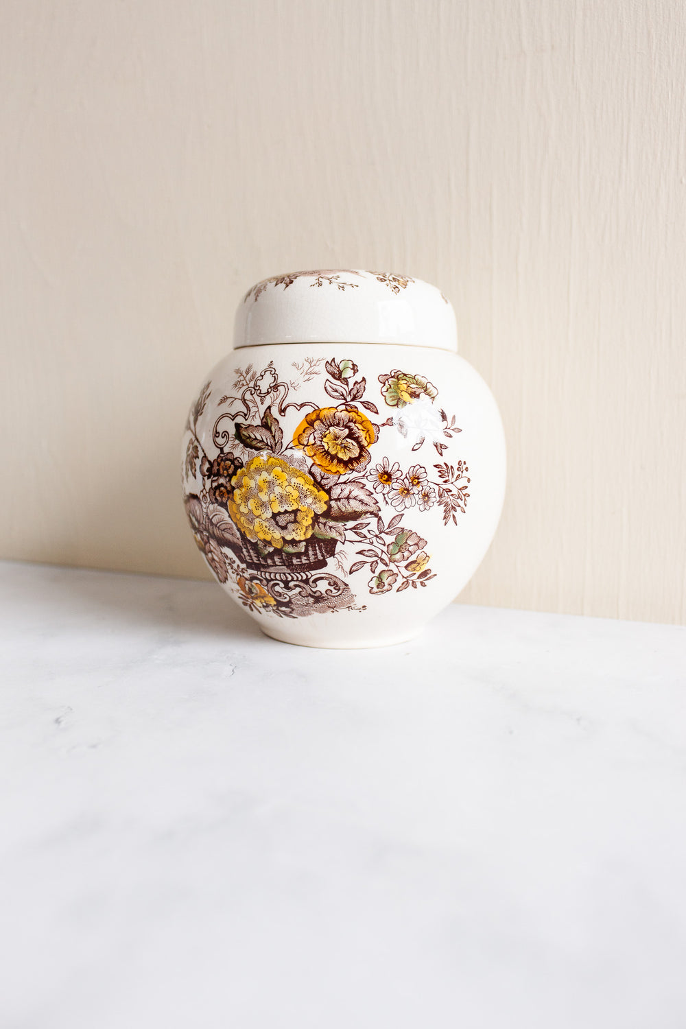 antique Mason's ironstone ginger jar