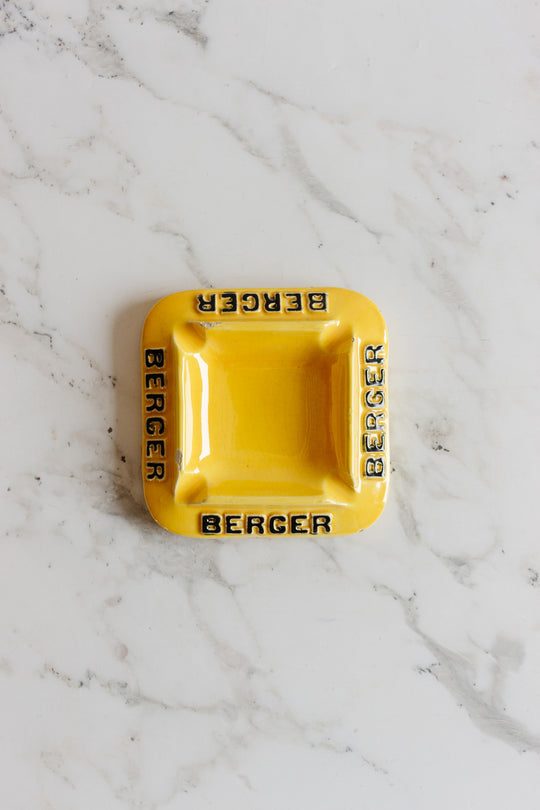 vintage french "berger" advertising ashtray