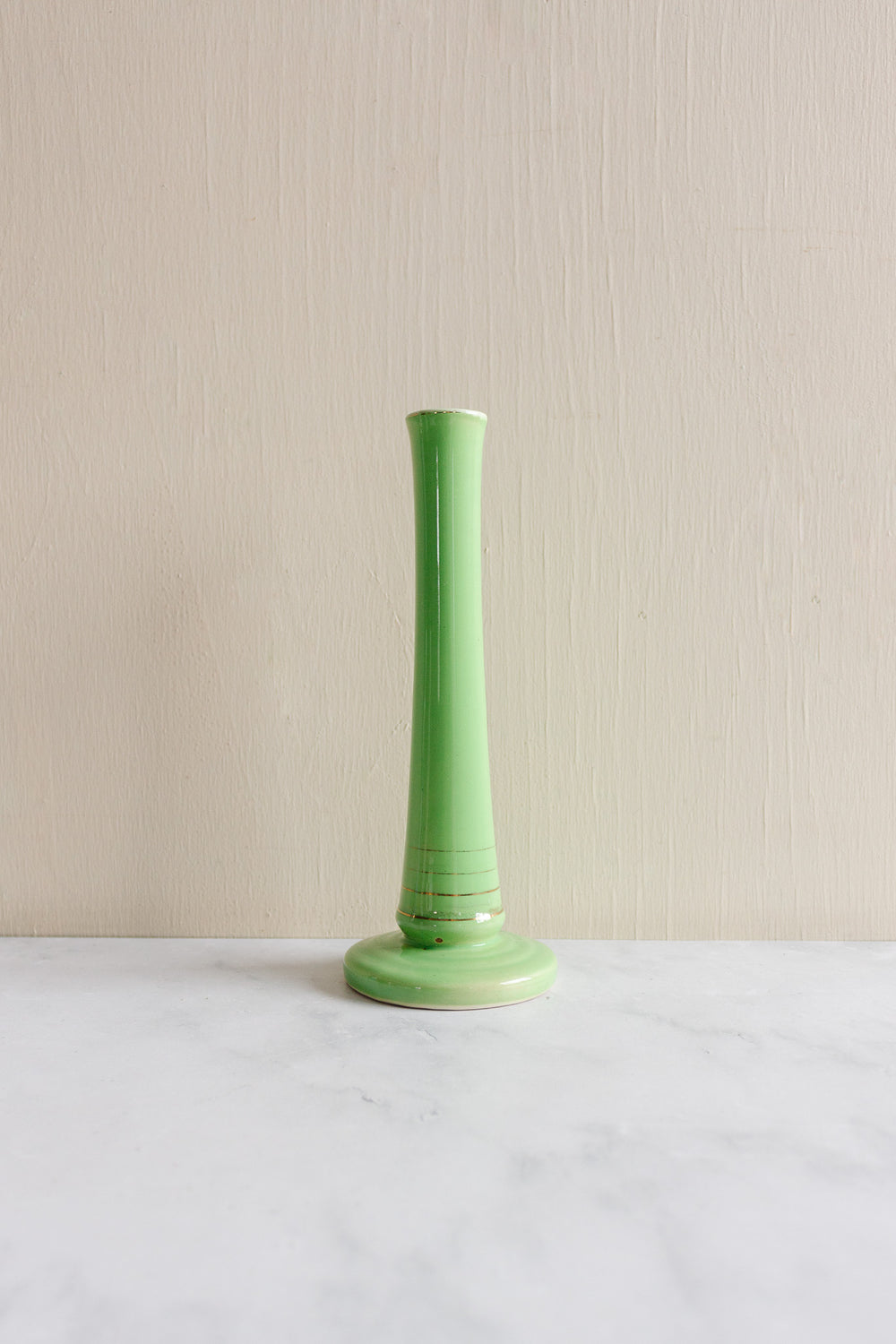 rare 1930s French Sarreguemines art deco bud vase