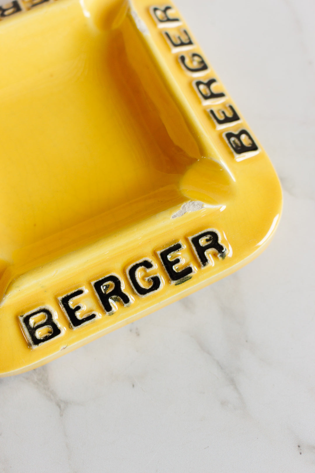 vintage french "berger" advertising ashtray