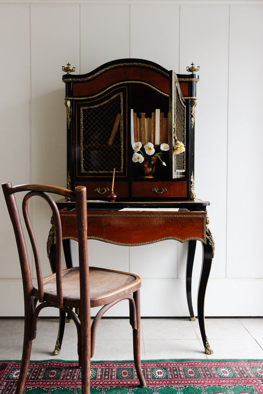antique French Napoleon III period Bonheur du Jour writing table
