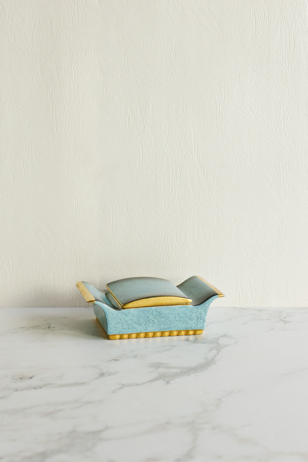 vintage english carltonware lidded trinket dish