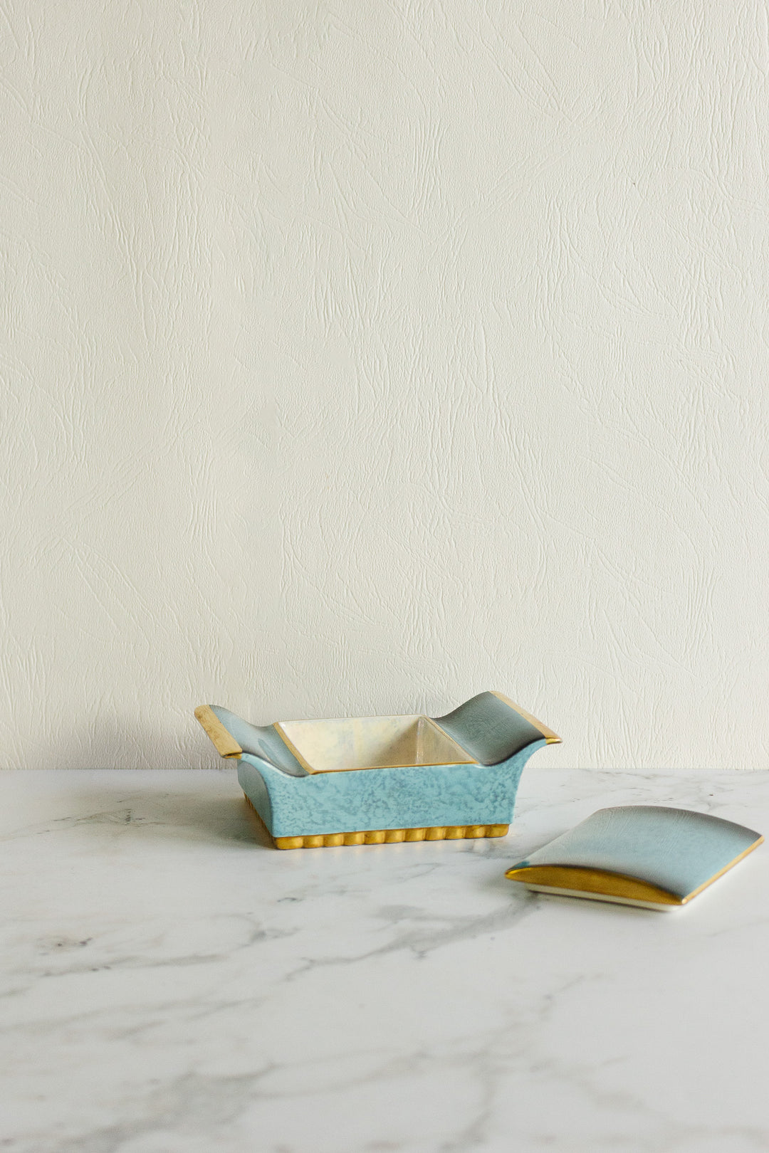 vintage english carltonware lidded trinket dish