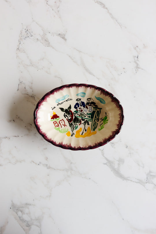 mbfa pornic vintage french serving bowl