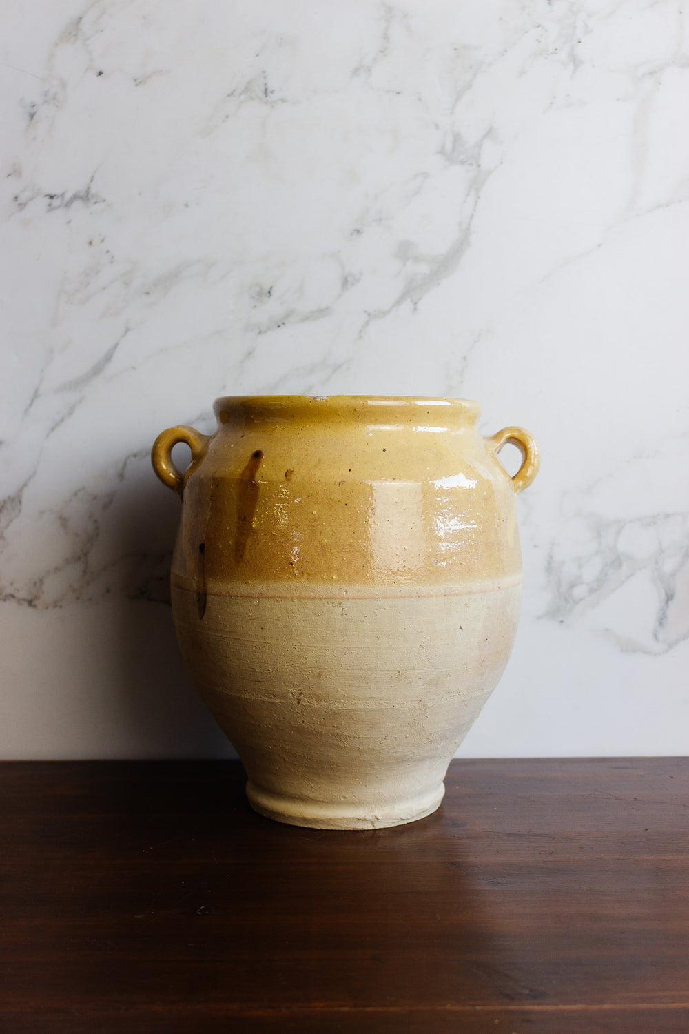 antique french large stoneware pot