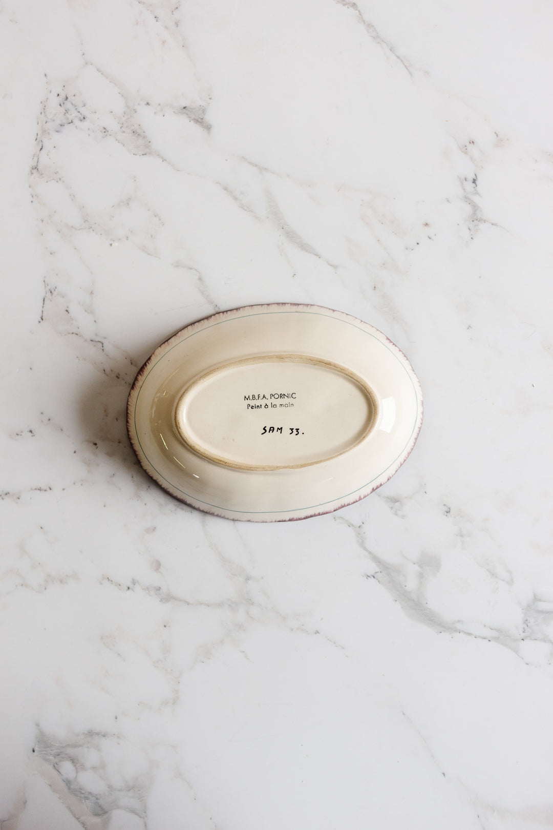 mbfa pornic vintage french serving bowl