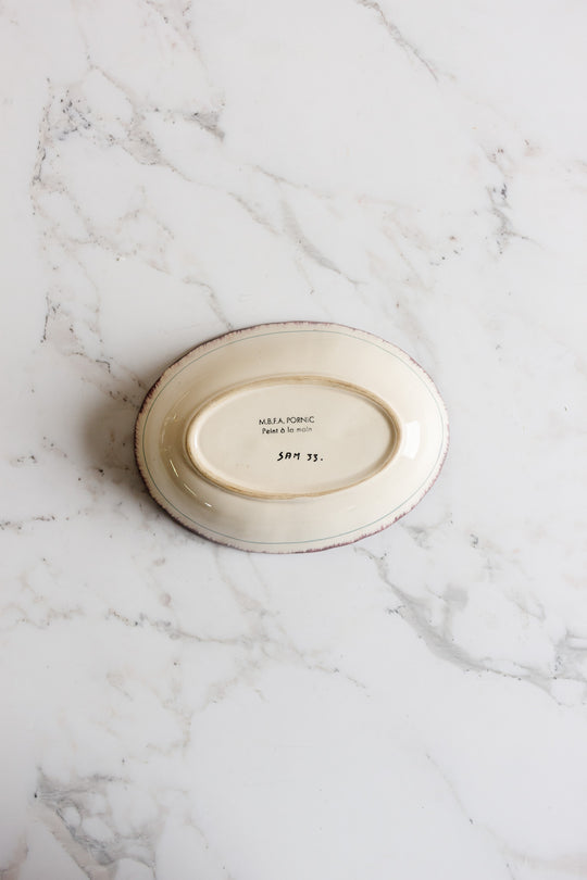 mbfa pornic vintage french serving bowl