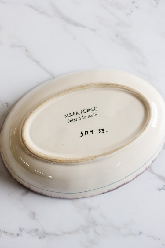 mbfa pornic vintage french serving bowl