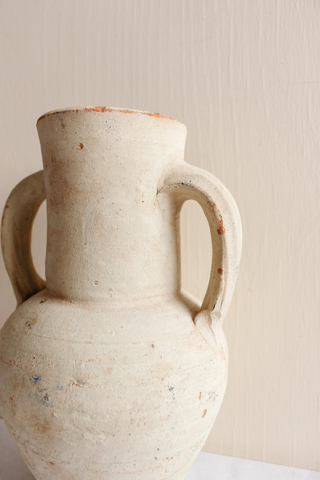 vintage French terra cotta amphora