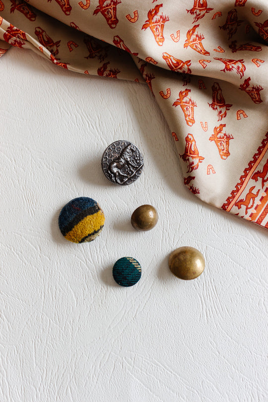 vintage french haberdashery - eclectic button collection