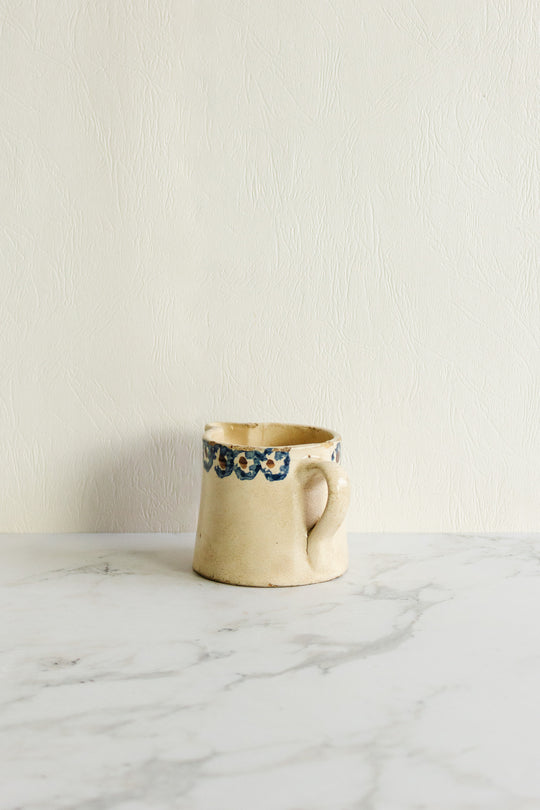 1930s bunzlau ceramic "peacock eye" creamer