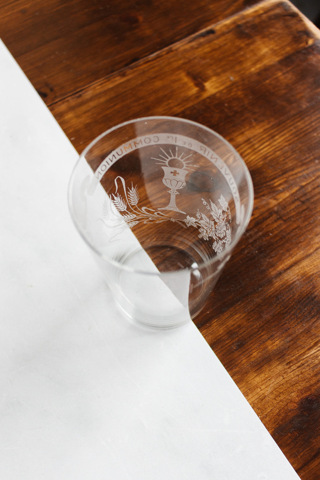 vintage French 1st communion cup