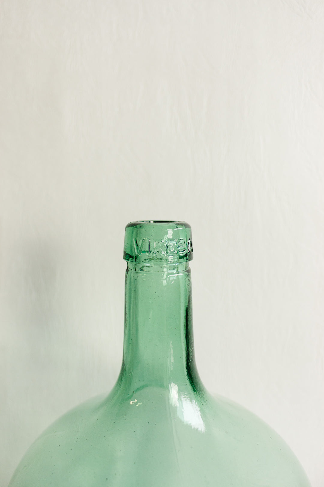 antique french hand blown demijohn