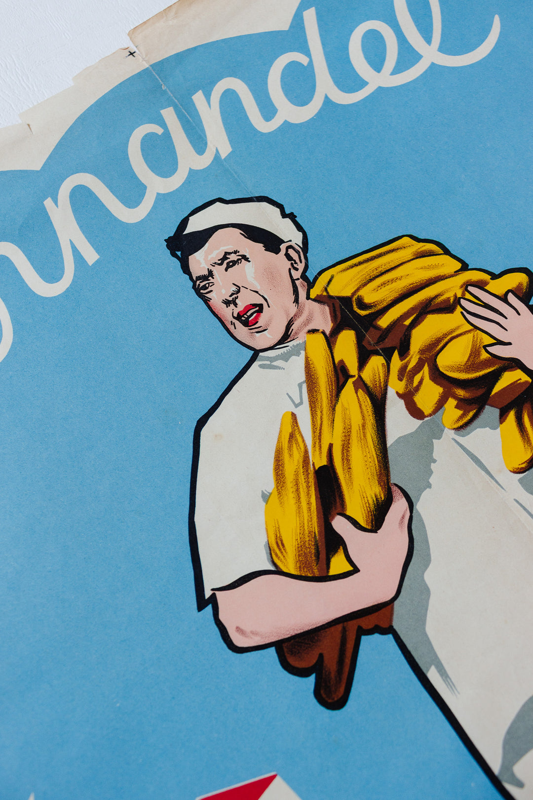 1953 oversized French movie poster for "Le Boulanger de Valorgue"
