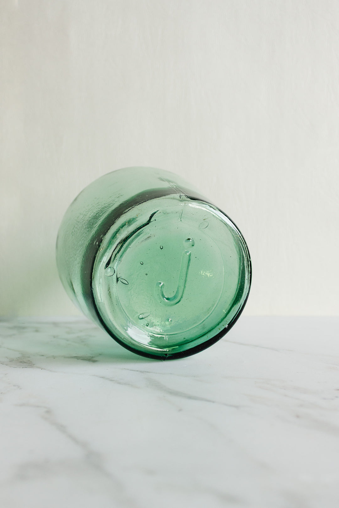 antique french hand blown demijohn