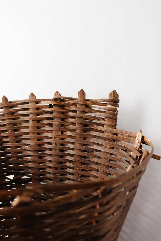 19th century French grape harvesting basket