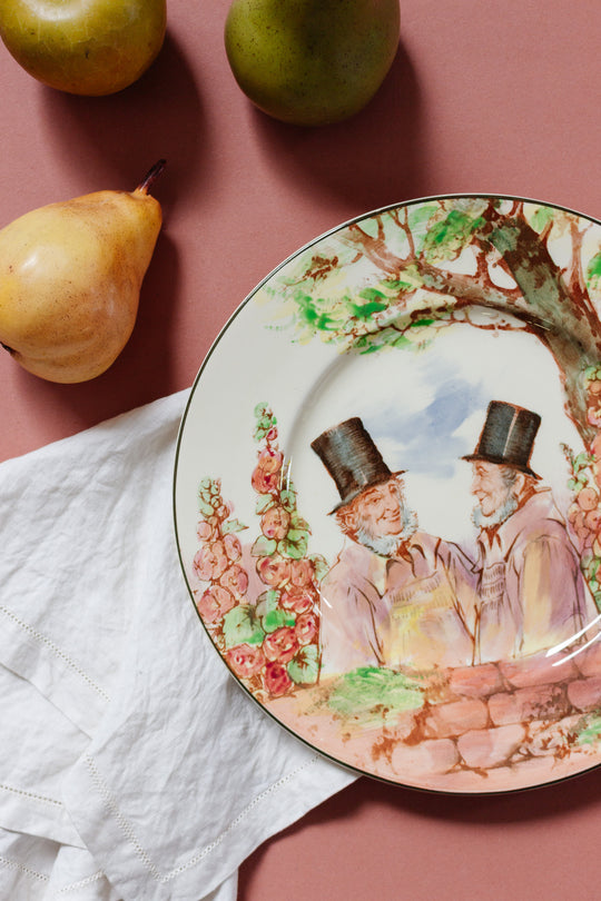 1930s art deco royal doulton "zunday zmocks" plate