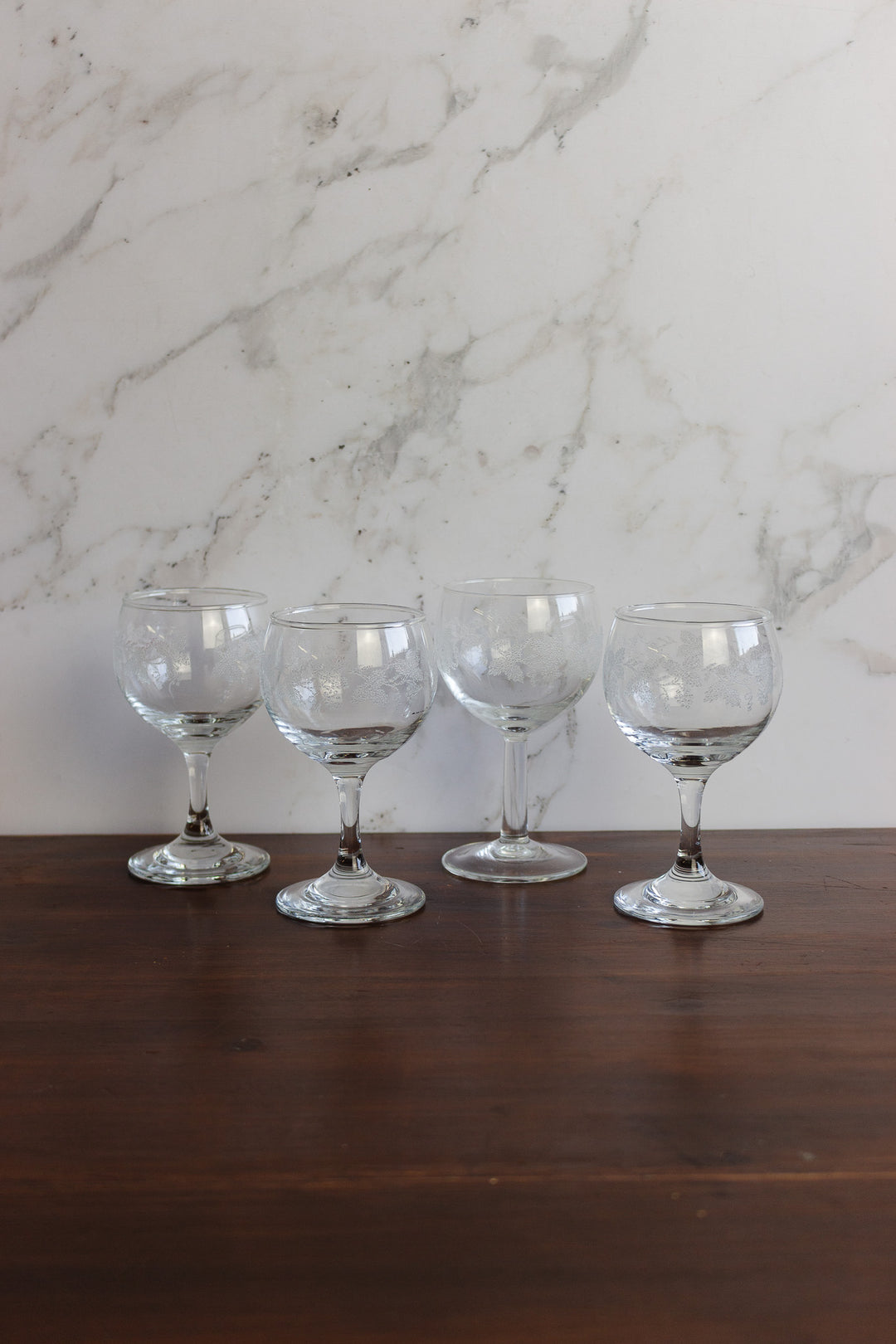 vintage french embossed glassware