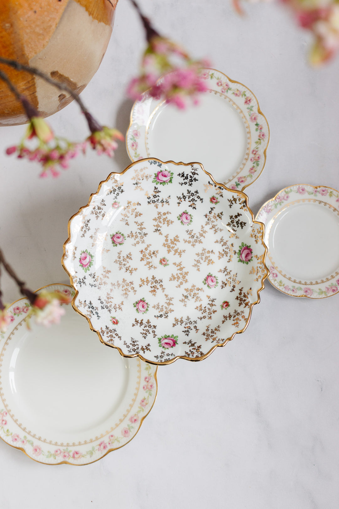 vintage french limoges porcelain compote