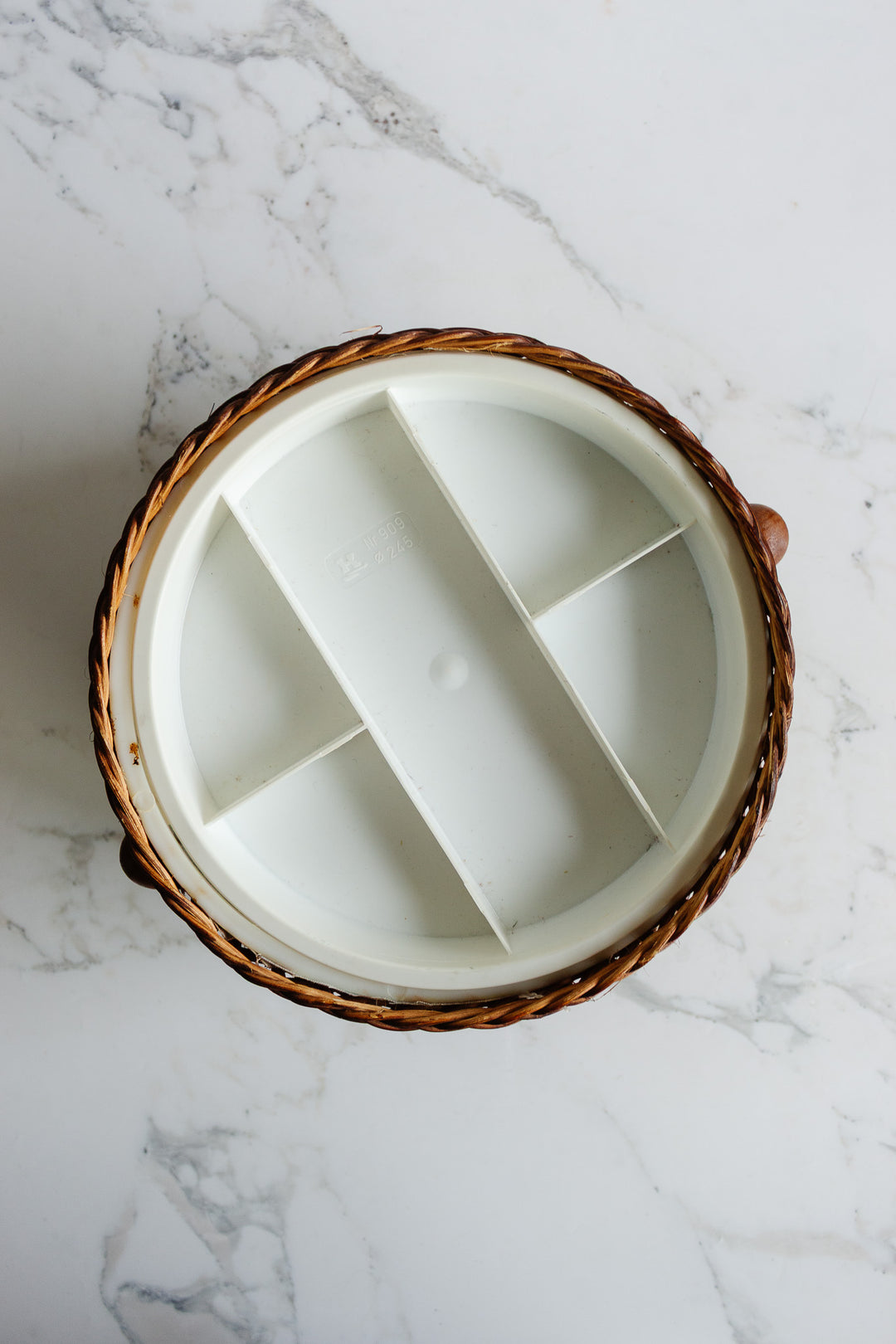 vintage German sewing basket