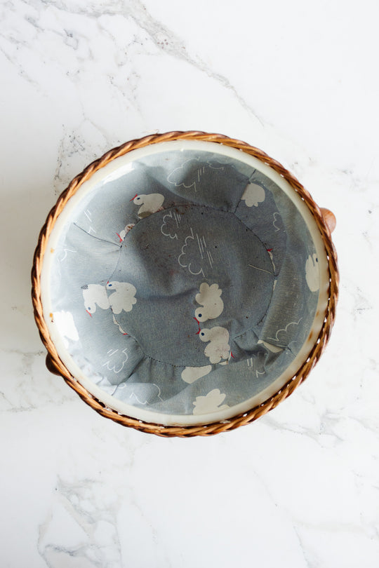 vintage German sewing basket