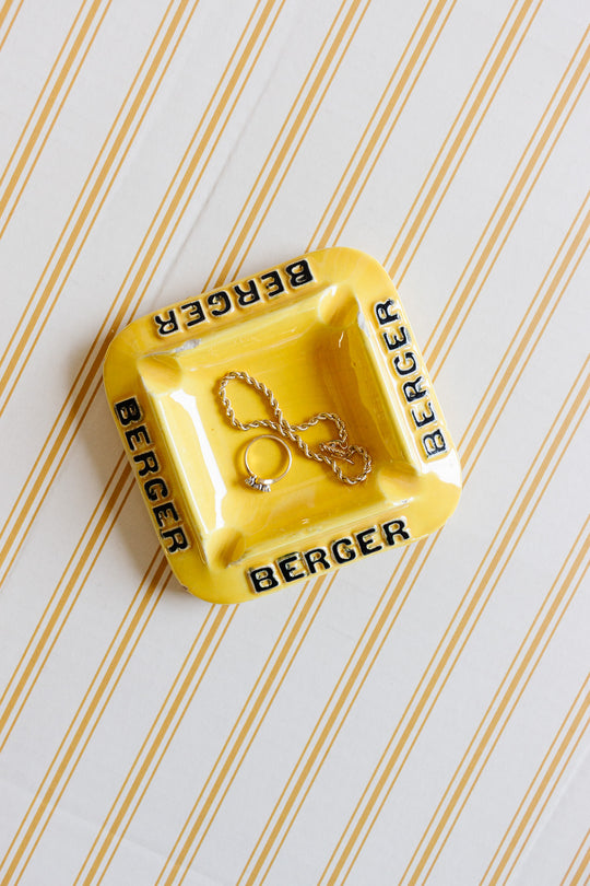 vintage french "berger" advertising ashtray