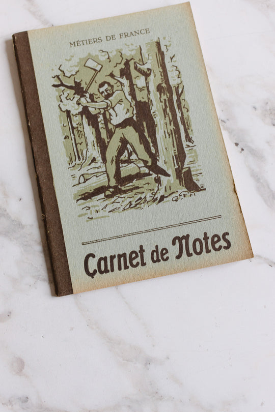 rare new old stock vintage french  "carnet de notes"