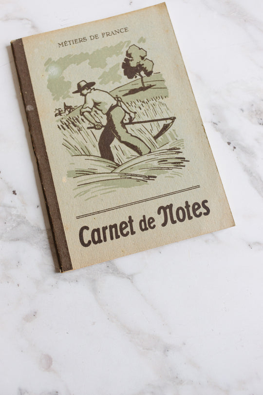 rare new old stock vintage french  "carnet de notes"