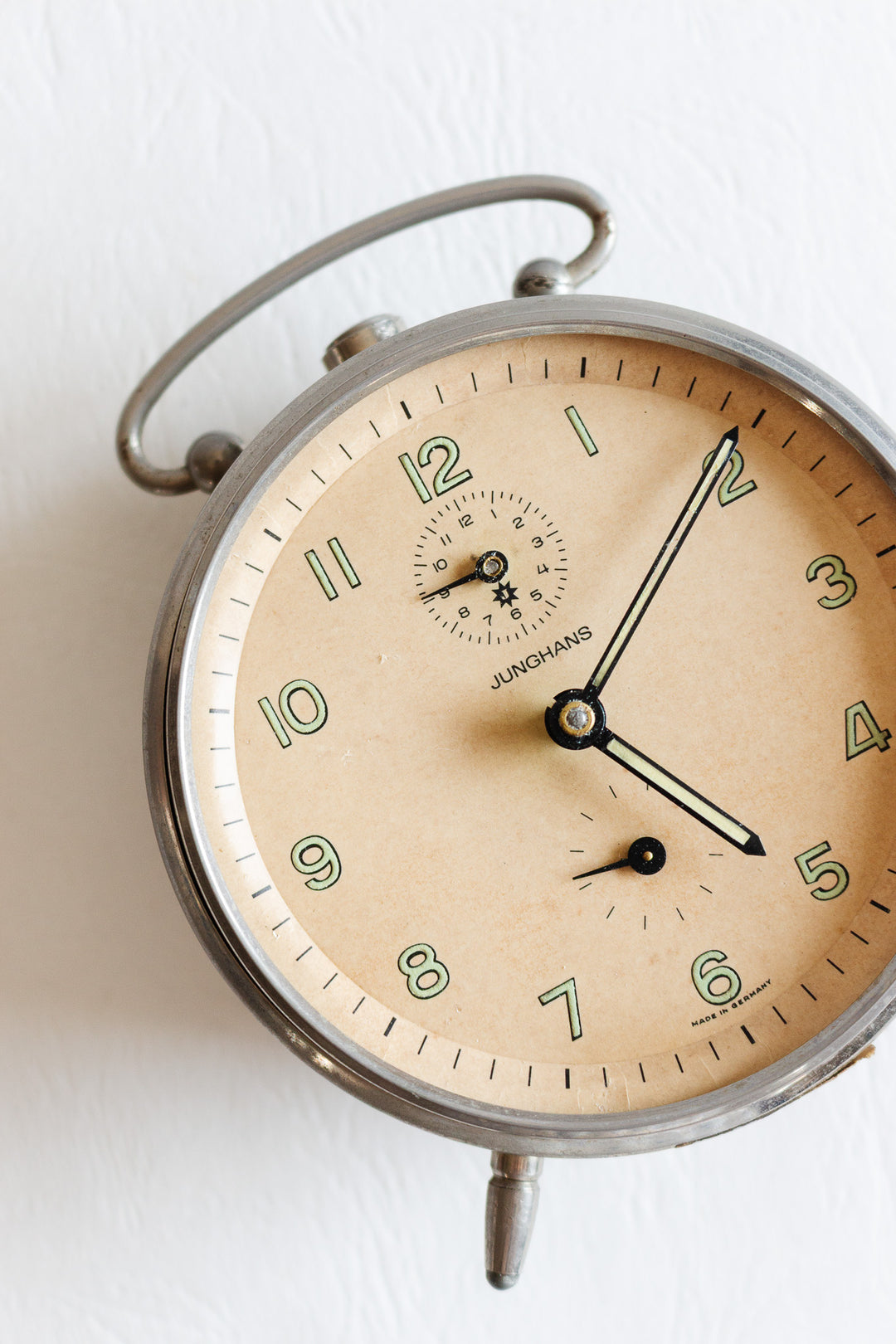 1960s german Junghans mechanical winding alarm clock