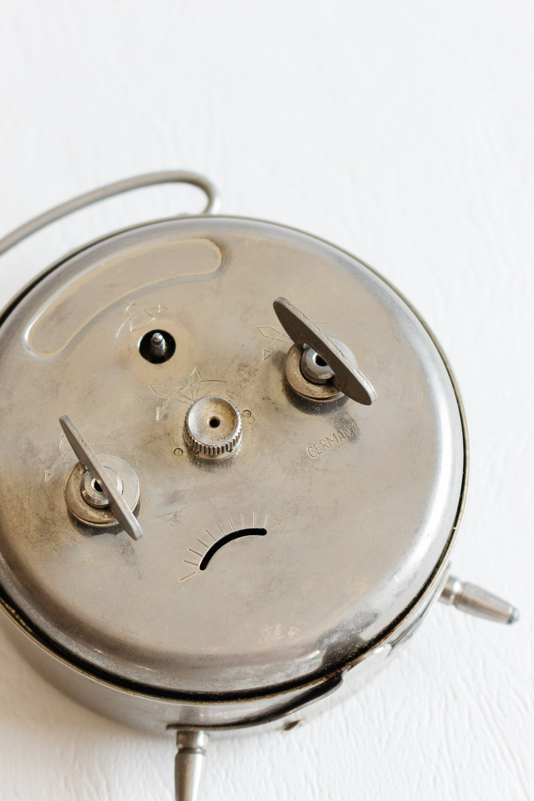 1960s german Junghans mechanical winding alarm clock