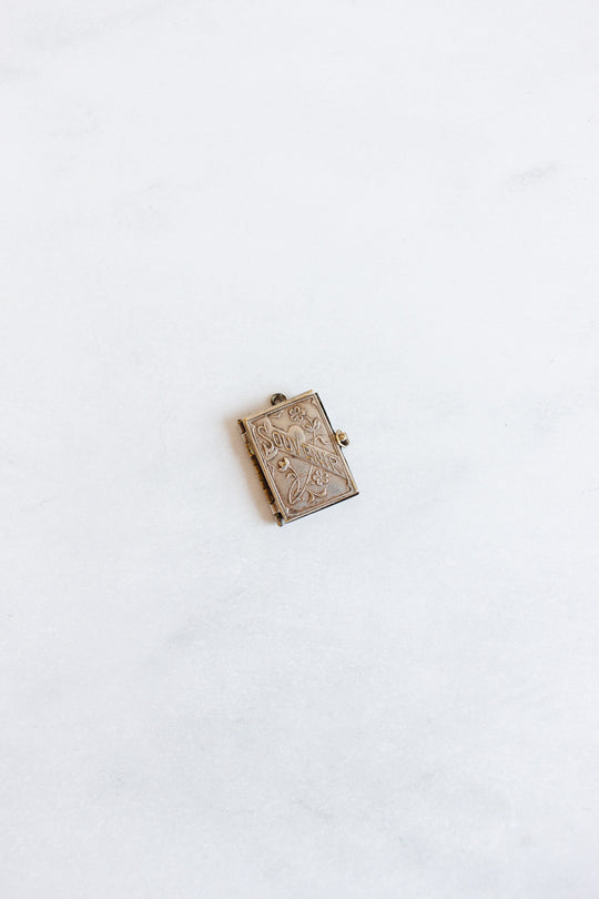 rare turn of the century souvenir photo book pendant