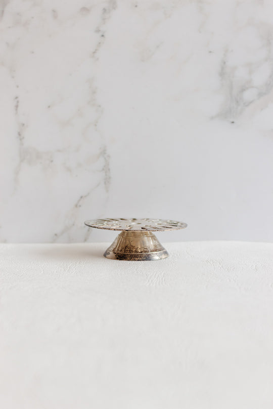 antique french pedestal trivet