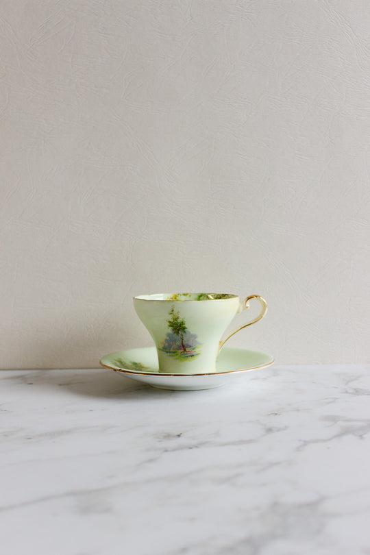 vintage aynsley corset teacup and saucer