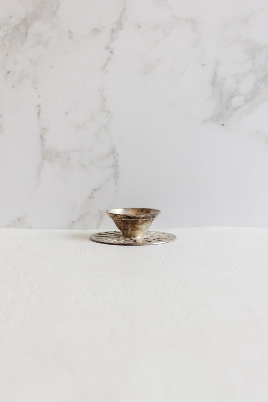 antique french pedestal trivet